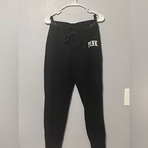 Black sweat pants, Brand: PINK, Size: Medium